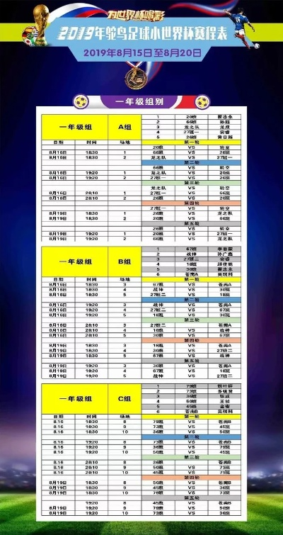 2019足球世界杯赛程表出炉，球迷们准备好了吗？